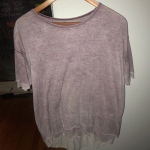 free people purple t-shirt